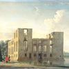 1747年5月4-5日火灾后希姆斯特德的伯克诺德城堡：后视图