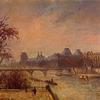 塞纳河和卢浮宫，巴黎