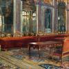 《凡尔赛条约》签署地镜厅桌子的草图