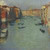 威尼斯运河上的贡多拉小舟