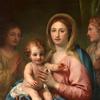 玛丽带着孩子和两个天使