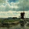 Polder Landscape with Windmill near Abcoude wikidata:Q24050742
