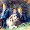 The Troubetskoy Children and Their Dog