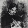 Portrait of E.L. Prakhova and Artist R.S. Levitsky