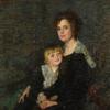莫莉·邦克斯·阿姆斯特朗和儿子约翰的画像
