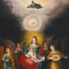圣母和圣子被造音乐的天使、圣灵和父神环绕