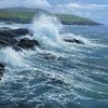 爱尔兰海岸的巨浪