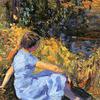 Artist's Wife by Streambank