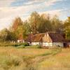 Farm in Falsterbo with flowering meadow