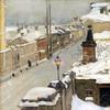 冬天的莫斯科，从窗户看斯雷德奈亚-基斯洛夫卡