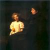 奥德费尔多娃夫人和女儿的画像