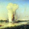 多瑙河上土耳其战舰的爆炸