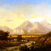 Estes Park, Colorado Landscape with Ute Indian Envampment