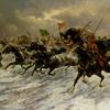 俄国骑兵冲进战场