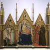 圣母玛利亚和圣子登基与圣徒克里斯托弗、布莱斯、塞巴斯蒂安和弗朗西斯
