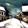 雪地里的乡村街道