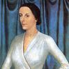 歌手伊丽莎白·圣坦茨纳的肖像