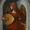 An Angel in Red with a Lute