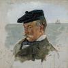 画家阿道夫·冯·贝克尔的肖像