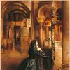 威尼斯圣马可祈祷的女人