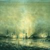 多瑙河上土耳其军舰的爆炸