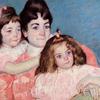 奥德夫人和她的两个女儿的画像