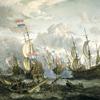 1666年6月1日至4日四天战斗中的“王储”号和其他船只