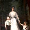 伊丽莎白·路易莎·佩内洛普·西奥博尔德，斯坦福德伯爵夫人和她的两个孩子