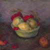 有罗文浆果和水果的静物画